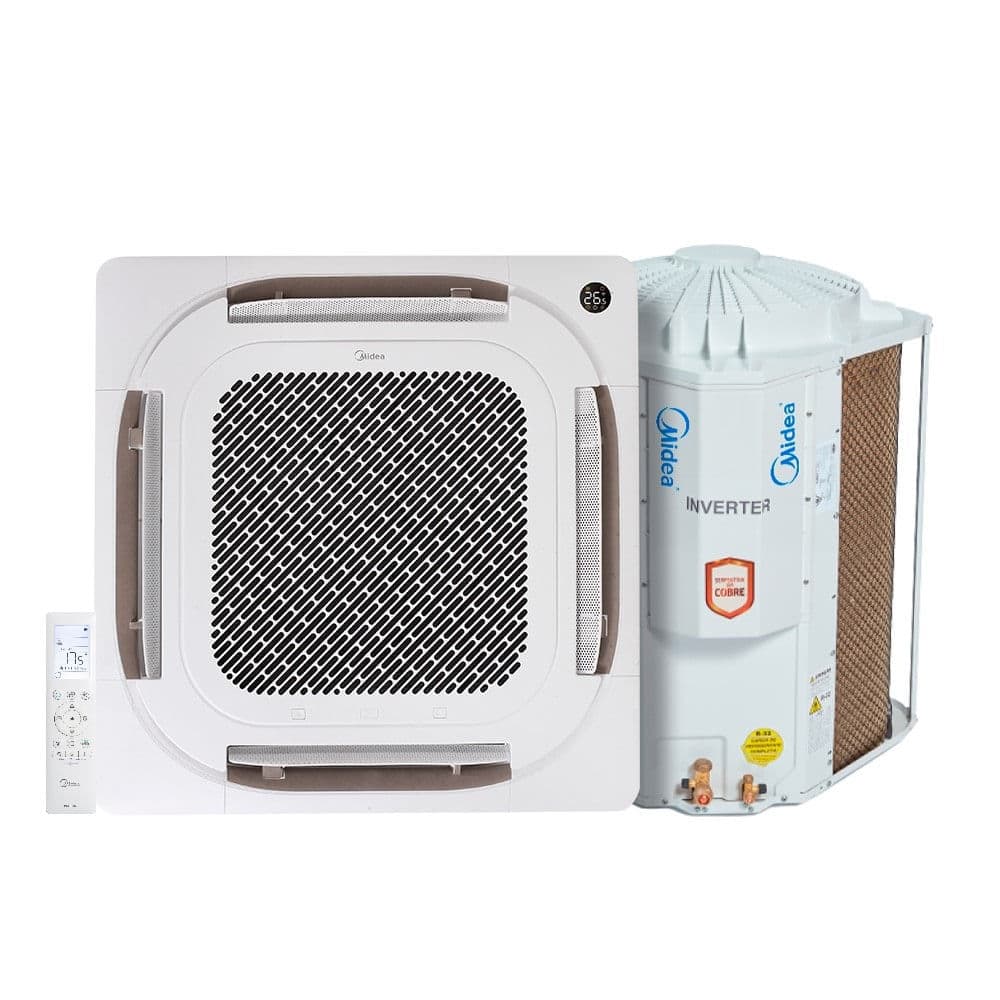 Ar Condicionado Split Cassete Inverter Midea 24000 BTU/h Frio Monofásico 220 Volts