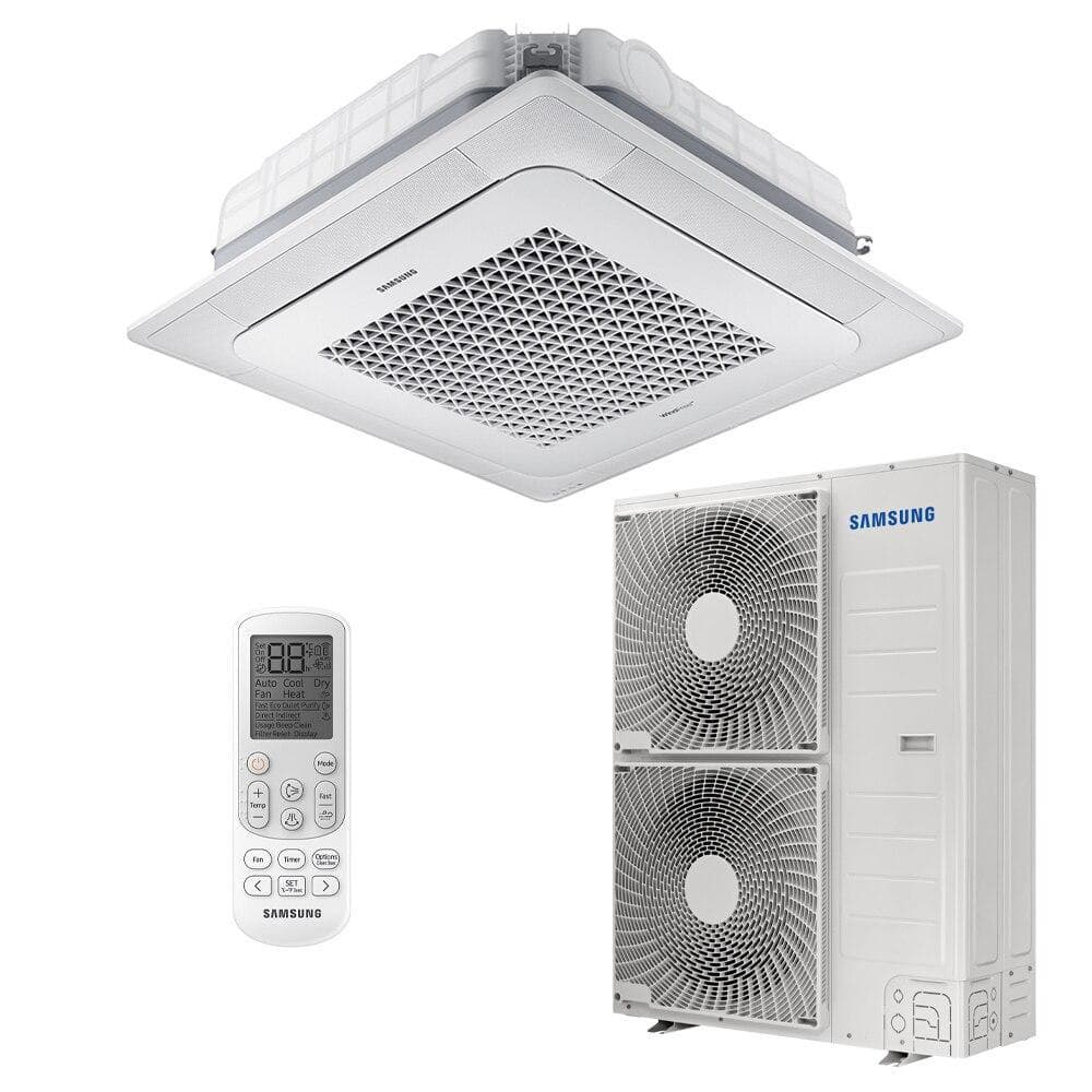 Ar-condicionado split inverter cassete Samsung WindFree com controle remoto