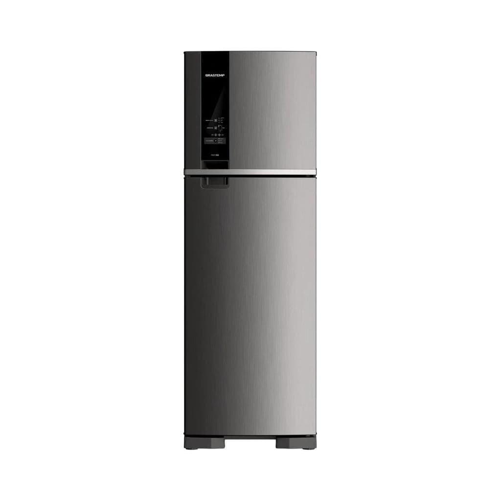 Geladeira Brastemp Frost Free Duplex 400 Litros Cor Inox com Freeze Control - BRM54JK