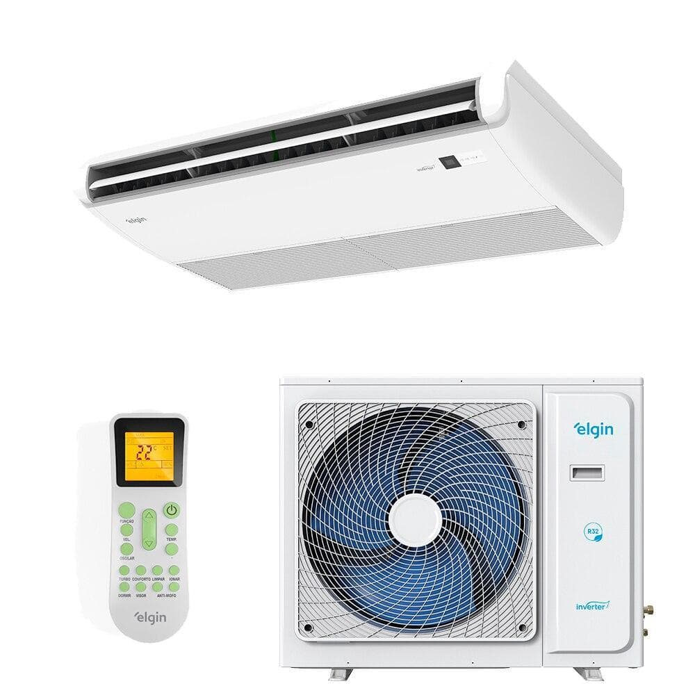 Ar-condicionado split inverter piso teto Elgin Plus 48000 BTUs com controle remoto