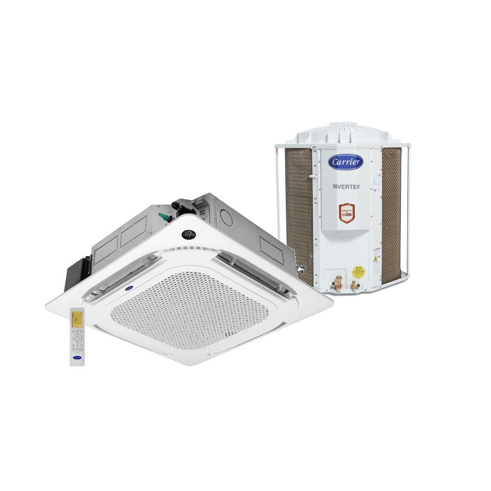 Ar Condicionado Split Inverter Cassete Carrier Connect 4 Vias 48000 BTU/h Branco
