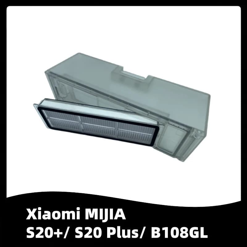 Lixeira transparente com filtro HEPA para Xiaomi S20+/S20 Plus/B108GL