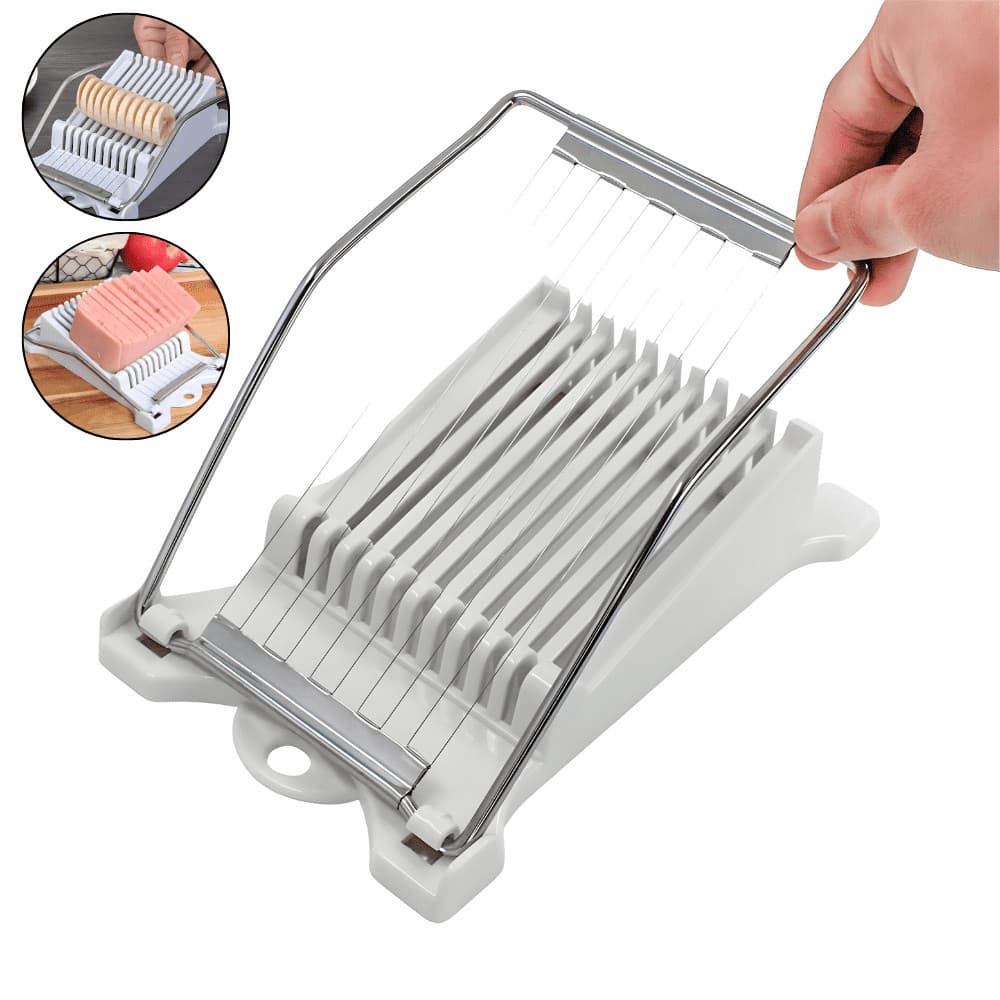 Fatiador de queijo profissional inox, manual, ideal para queijos, frutas e ovos
