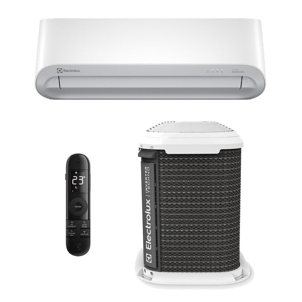 Ar-condicionado split inverter Electrolux Color Adapt com Wi-Fi branco e preto