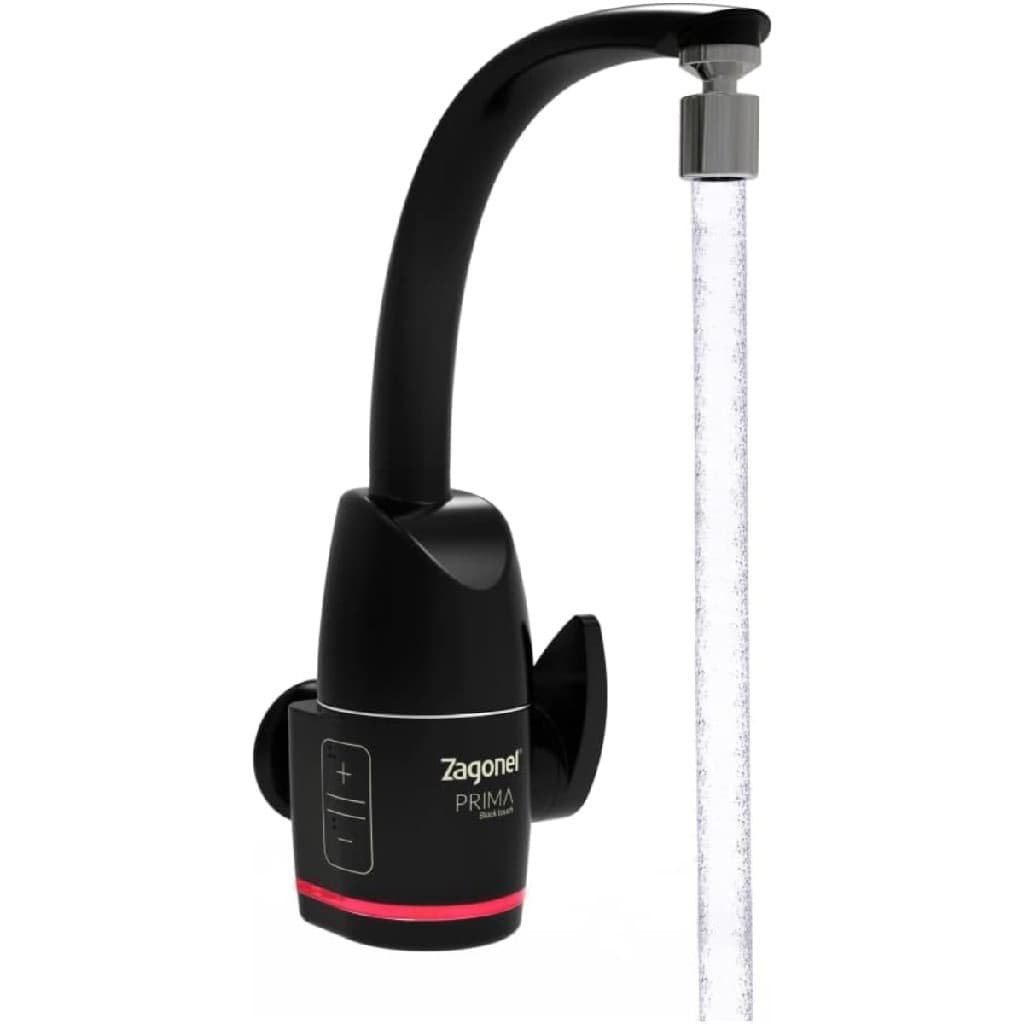Torneira Elétrica Prima Preto Parede/bancada Zagonel 110v Acabamento Polido