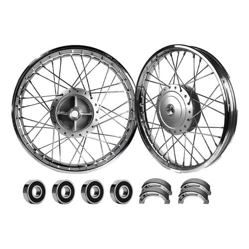 Par Aro Roda Raio 4mm Cg Fan Titan 150 Tambor Lona+rolamento