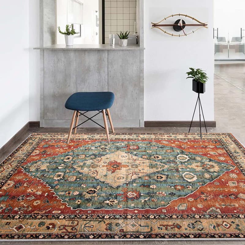 Americano Retro tapete sala de estar quarto cobertor cabeceira boêmio estilo étnico nórdico kilim tapete mesa café cober