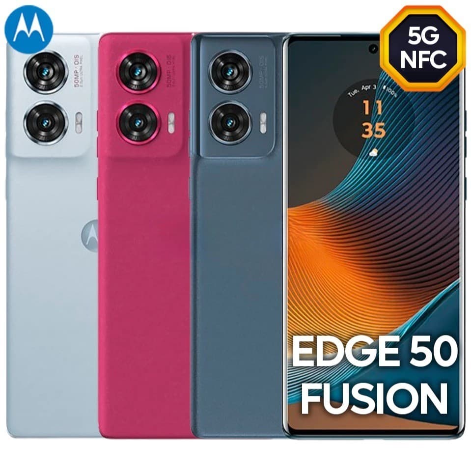 !* NOVO *! MOTO Edge 50 Fusion 5G 256GB 8GB RAM 6.7'' Câmera Dupla 50MP+13MP LACRADO