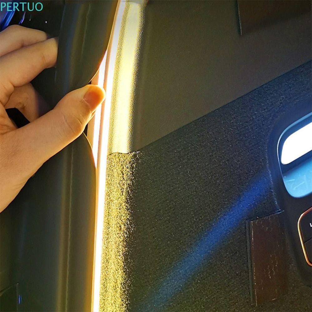 Iluminação ambiente LED branca para porta-malas de carro, kit de iluminação automotiva à prova d'água.
