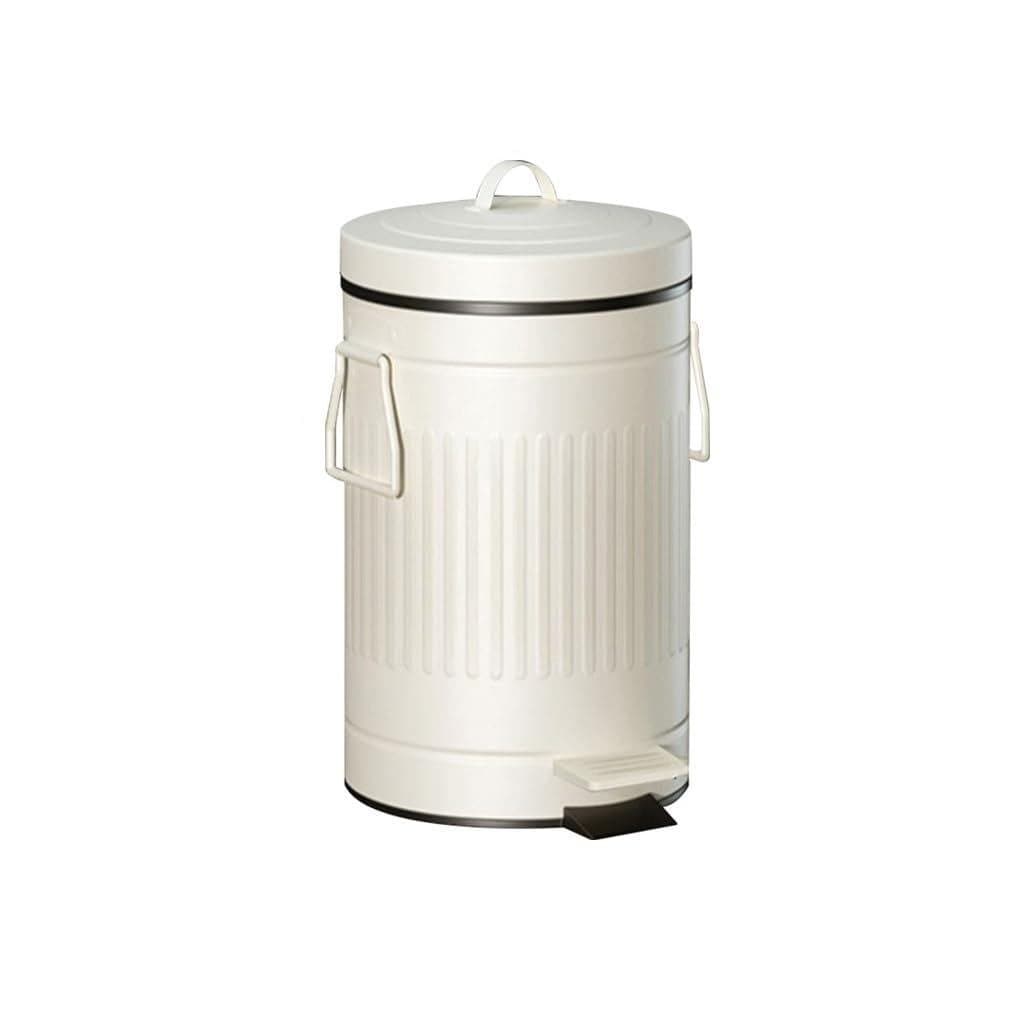 Lixeira Interna 5L/8L/12L, Lixeira Doméstica com Fechamento Silencioso, Lixeira Redonda com Pedal e Tampa Rebatível, com