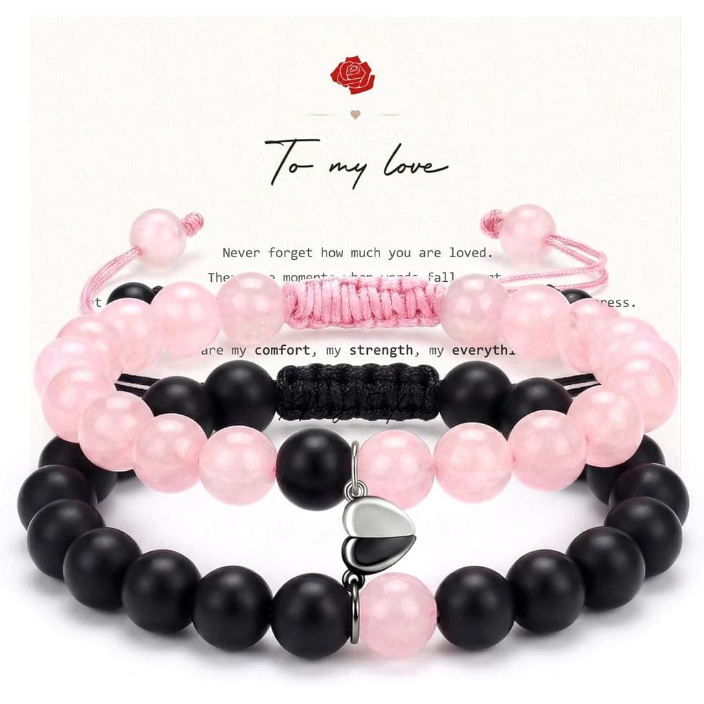 Pulseiras para Casais Combinando, Presente de Formatura para Ele e Ela, Presentes de Aniversário, Noivado e Aniversário 