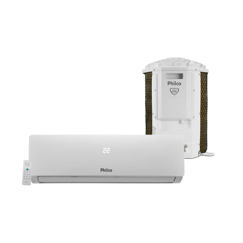 Ar Condicionado Split Philco 12000 BTUs Frio Branco com Duas Unidades