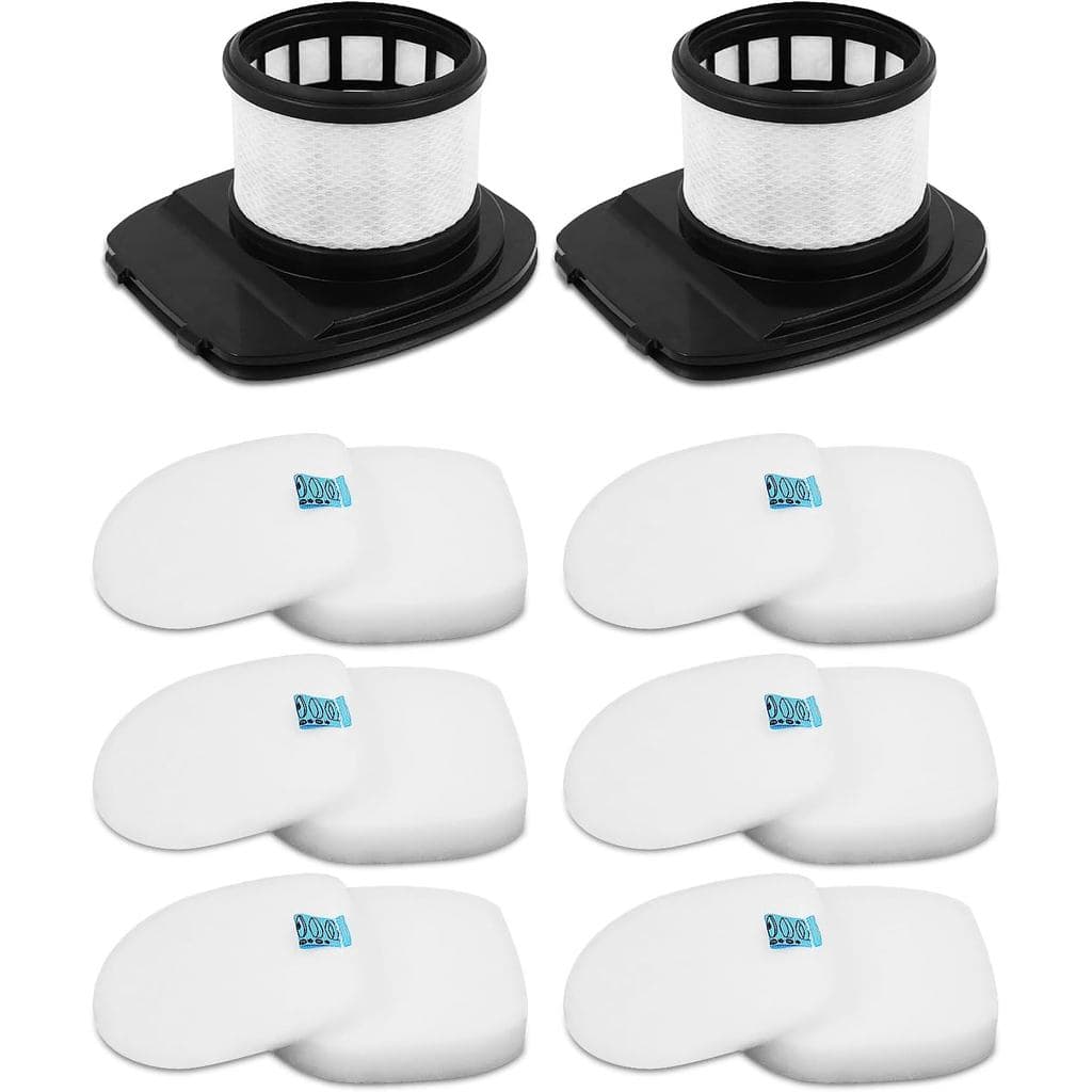 Filtros de reposição para aspirador Shark Rocket Pet Pro, 8 unidades, preto e branco