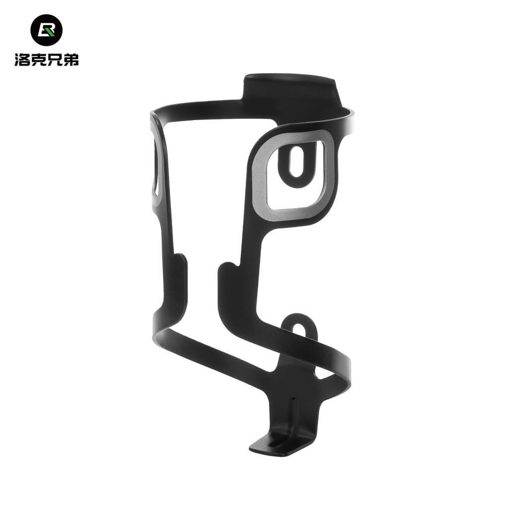 Suporte para garrafa de água de bicicleta preto com design ergonômico