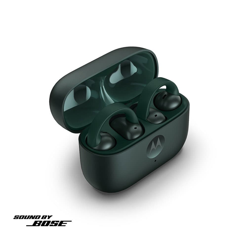 Fone de ouvido Moto Buds Loop OWS Bluetooth Sound by Bose verde escuro