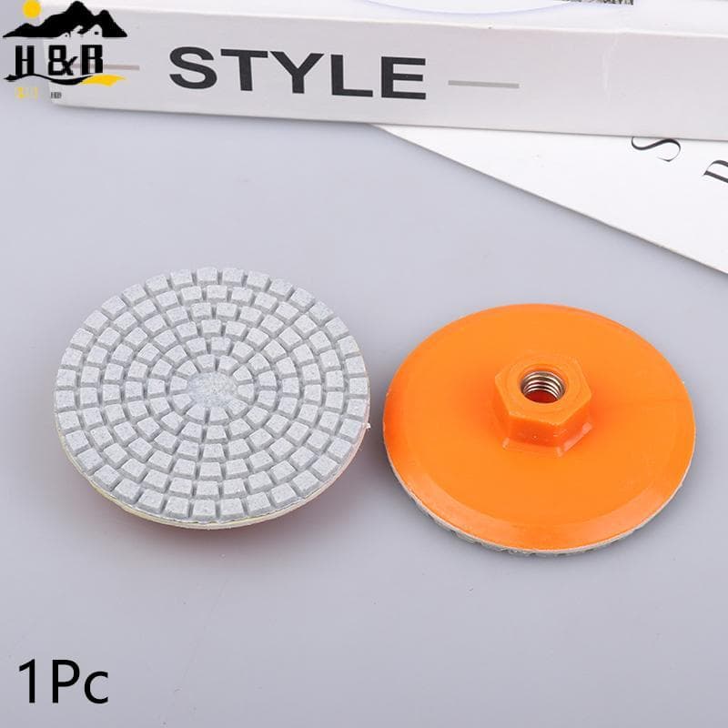 H & B 1 Peça 80mm 3 Polegadas Almofada De Polimento Disco Úmido E Seco Abrasivo Para Lixar Granito Concreto Moagem Pedra