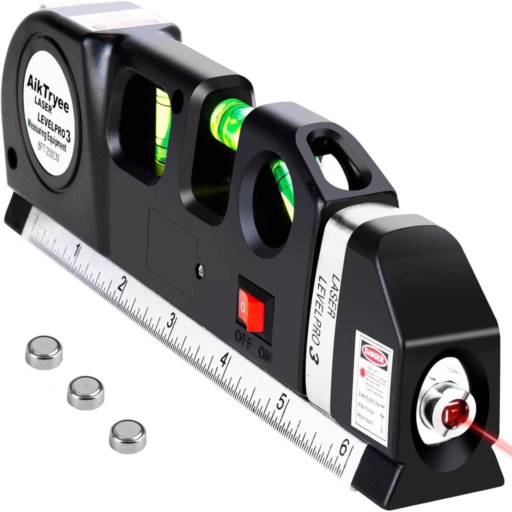 Nível a laser, kit de nível a laser multifuncional, ferramenta de nível a laser de linha horizontal padrão, equipada com