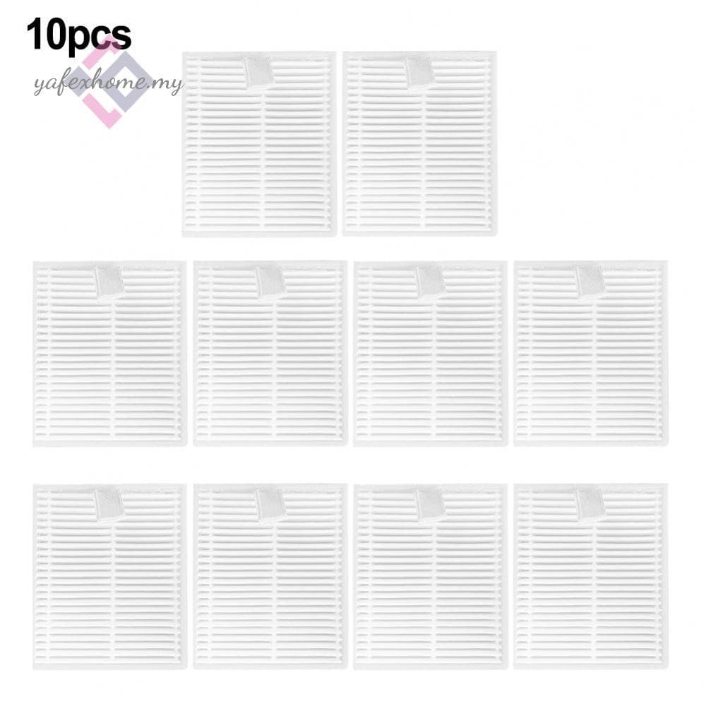 Filtros laváveis para aspirador Dreame F21 Plus, 10 unidades, brancos, dispostos em grade 3x4