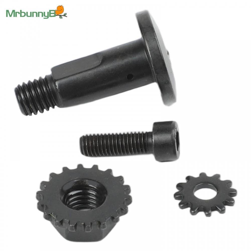 Parafusos de corte do podador, material bimetálico, parafuso de travamento e peça de reposição de porca em preto