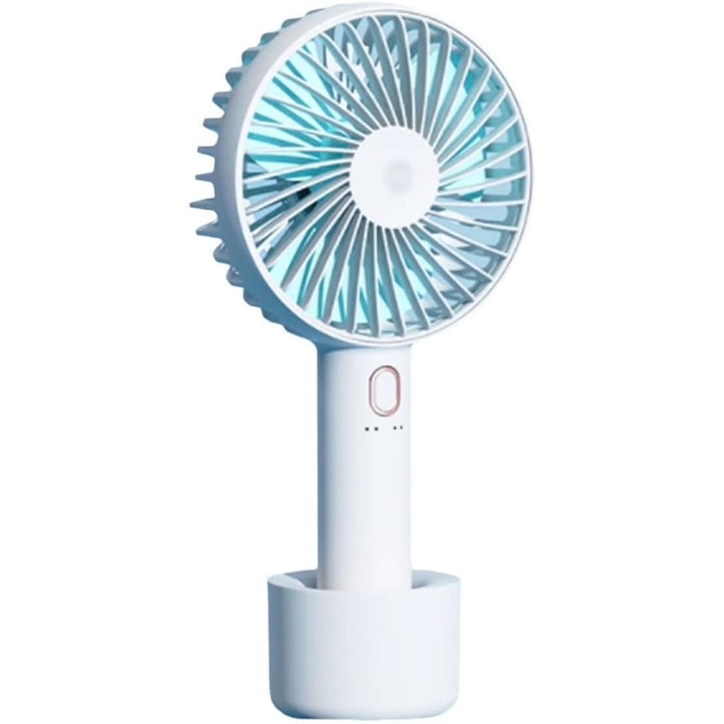 Ventilador Portátil Leve de Mesa, Ventilador Portátil Recarregável, Ventilador Portátil com Base, Ventilador Portátil co