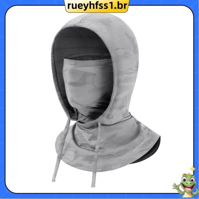 Máscara De Cobertura Facial Completa Para Ciclismo , Proteção Solar De Seda Gelada , Polaina De Pescoço , Rosto Respiráv