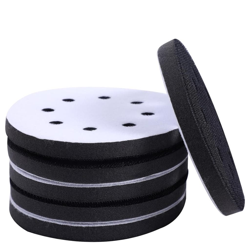 Almofadas de esponja macia com furos e fecho de gancho e laço, design de interface de lixamento, preto e branco