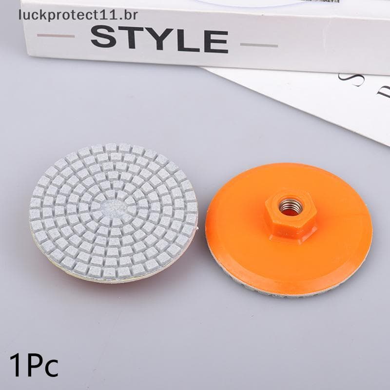 LTBR 1 Peça 80mm 3 Espaços Almofada De Polimento Molhado E Seco Disco Abrasivo Para Lixar Granito Concreto Moagem Bancad