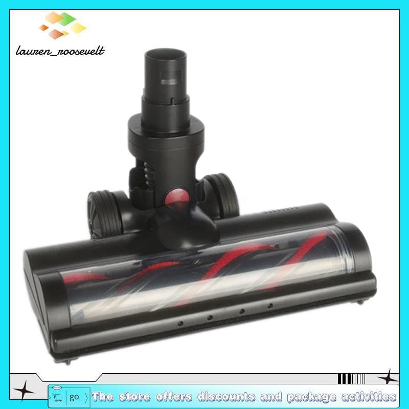 Cabeça de limpeza motorizada para aspirador de pó sem fio P11, escova de piso elétrico de substituição, preto e vermelho.