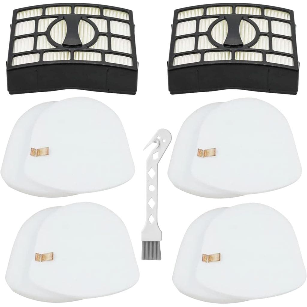 Kit de substituição de filtros para aspirador Shark CU530 com filtros pretos e brancos