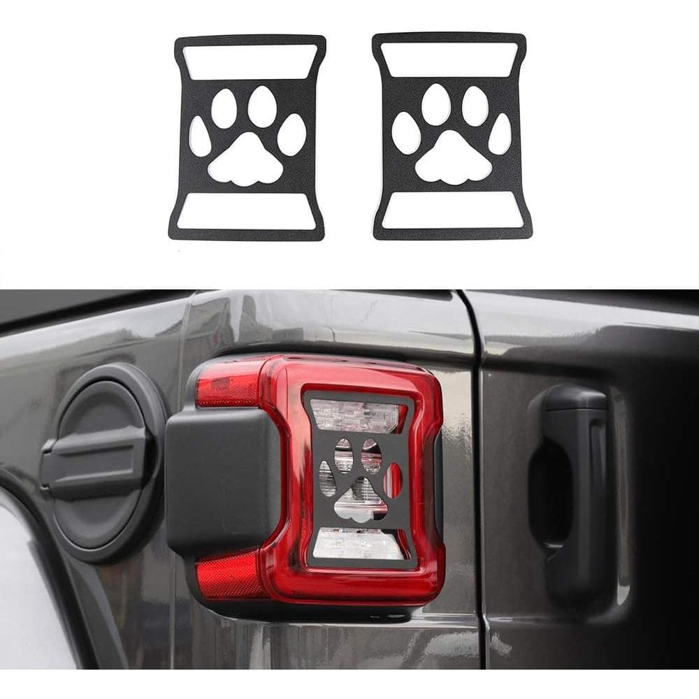 Capas de luz de freio LED com design de pata de cachorro para Jeep Wrangler
