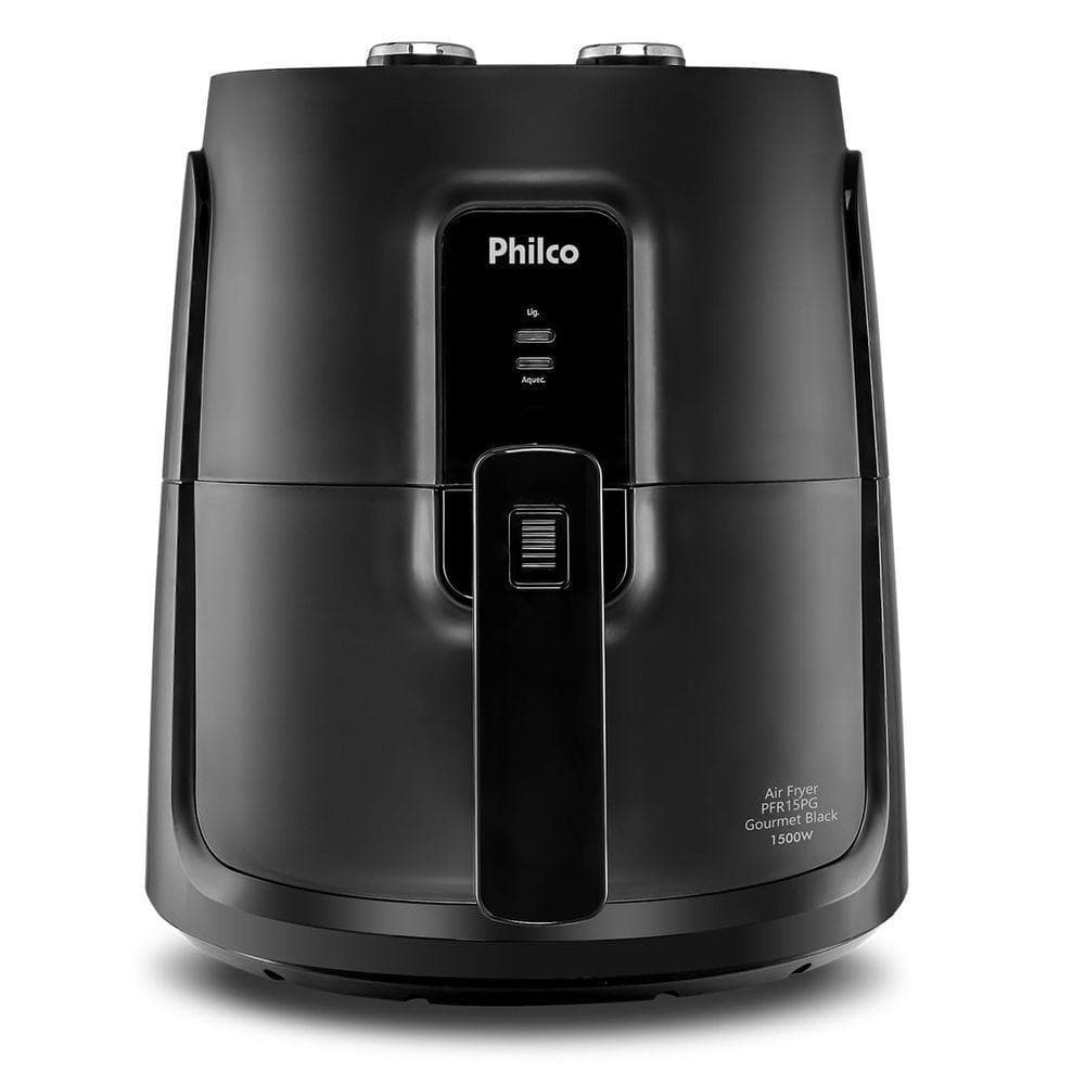 Fritadeira de Ar Philco 4,4L Cesto Quadrado 1500W PFR15PG 110V Preto