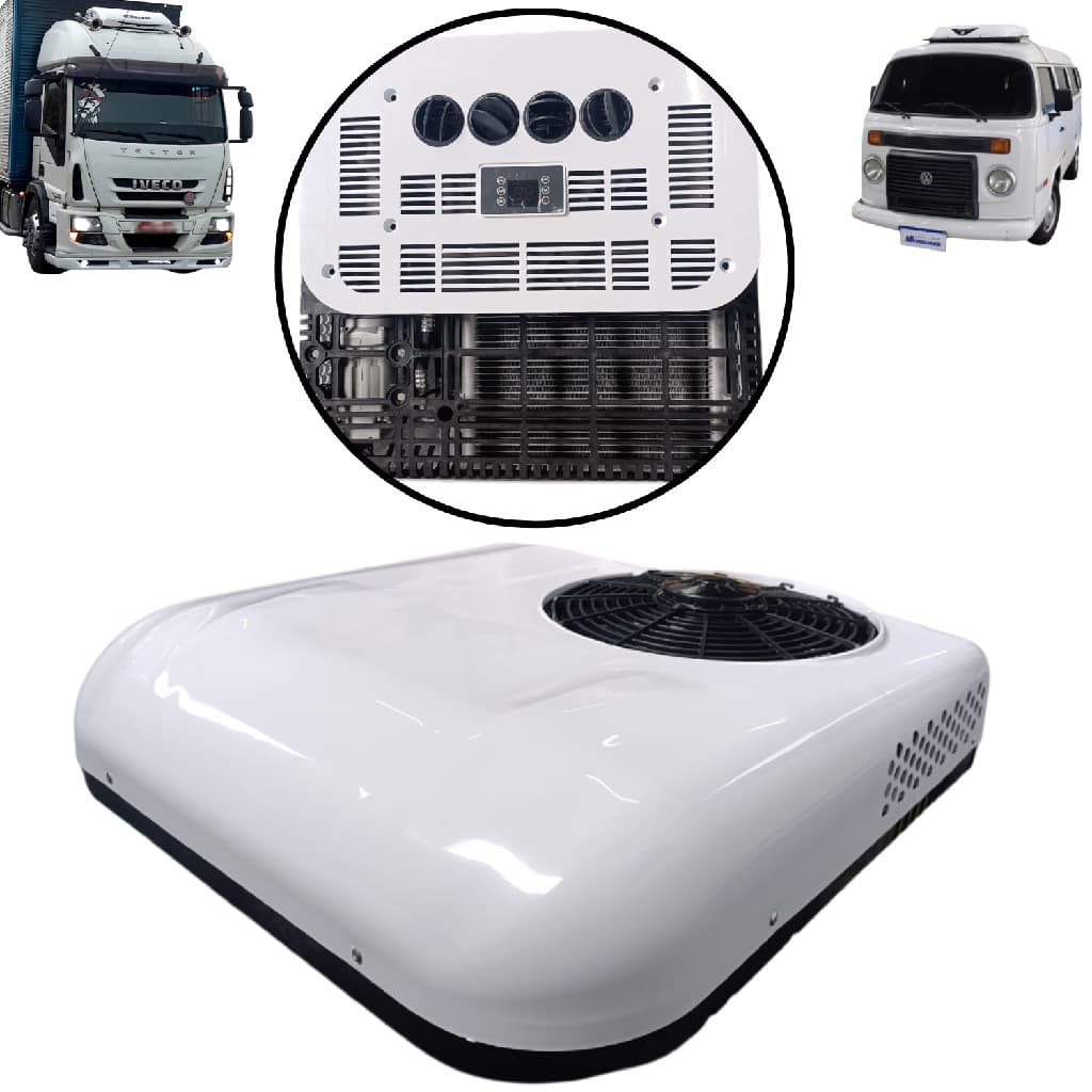 AR CONDICIONADO TETO ELETRICO REDUZIDO 24V 7500 BTU CAMINHÃO