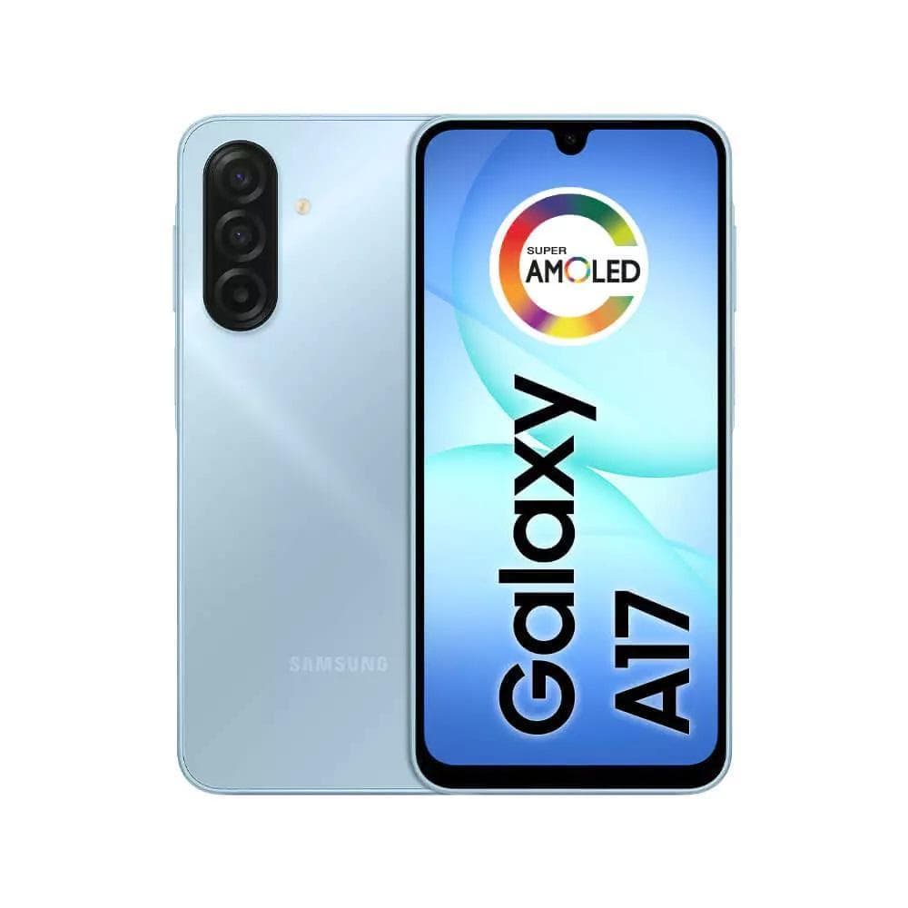 Smartphone Samsung Galaxy A17 4G 128GB 4GB RAM Câmera Tripla Traseira de até 50MP Selfie 13MP 6.7" Azul