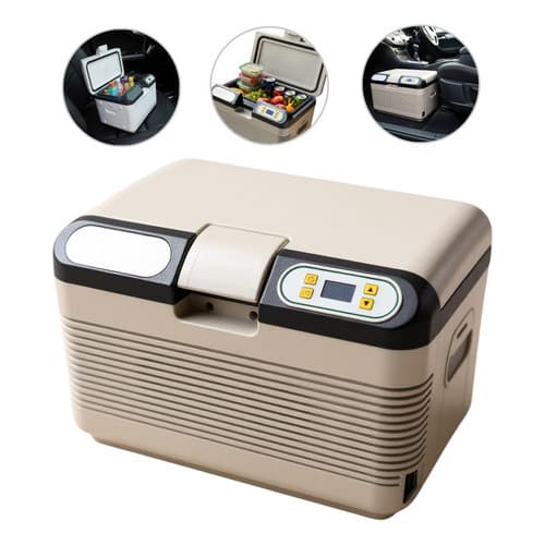 Caixa Térmica 12L Automotiva 12V Frio e Quente Portátil Mini Geladeira Cooler Gelar e Aquecer Alimentos e Bebidas