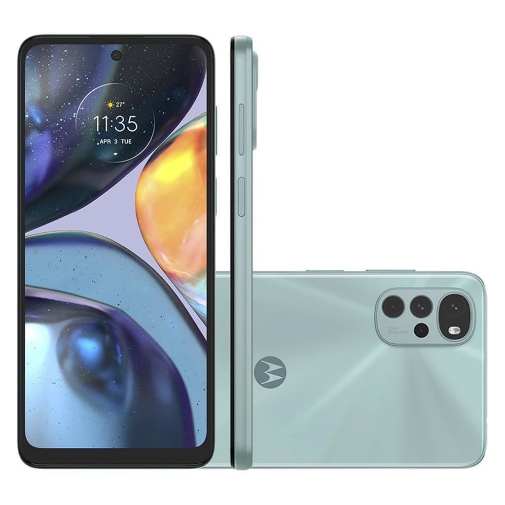 Motorola Moto G22 Verde Mint Android Dual Chip 128GB 4GB RAM 50MP Novo Lacrado Nacional Anatel Garantia