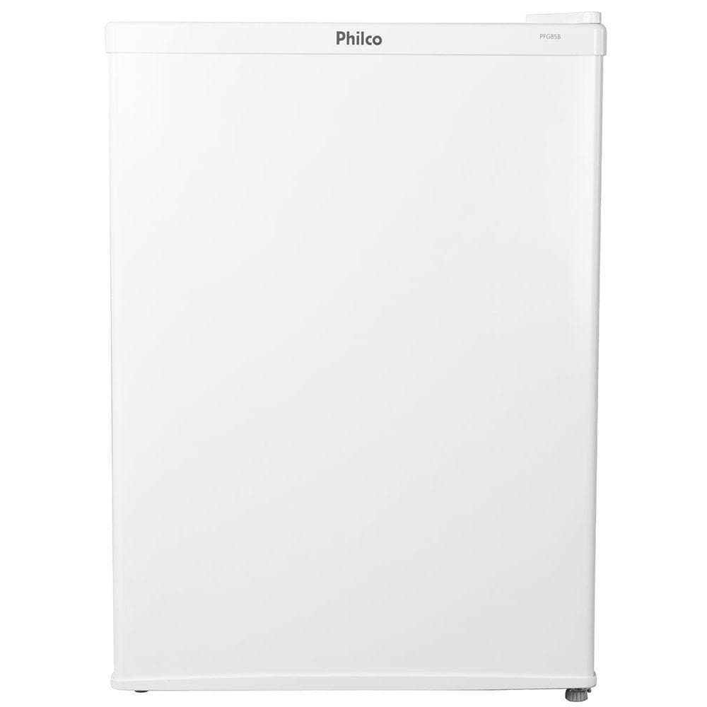 Frigobar Philco 65 Litros PFG85B 110V branco em fundo branco