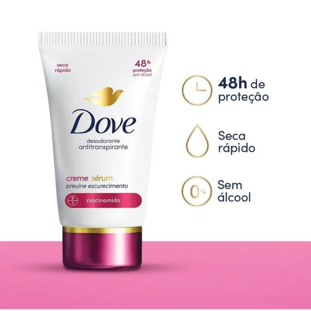 Desodorante Dove Creme 50g – Previne Escurecimento das Axilas