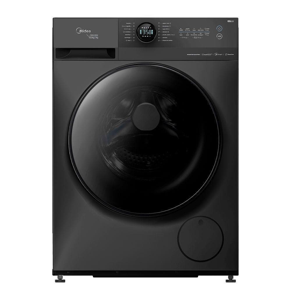 Lava e Seca Midea HealthGuard Titanium Conectada MF200D105WB/GK-01 110V preto