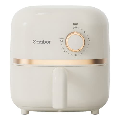Mini Air Fryer Gaabor Fritadeira Elétrica S/ Óleo 1,4l 900w Off-white E Rose Gold -220v