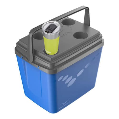 Caixa Termica Cooler Azul 32l Pop 34qt + Copo Coleman - Invicta