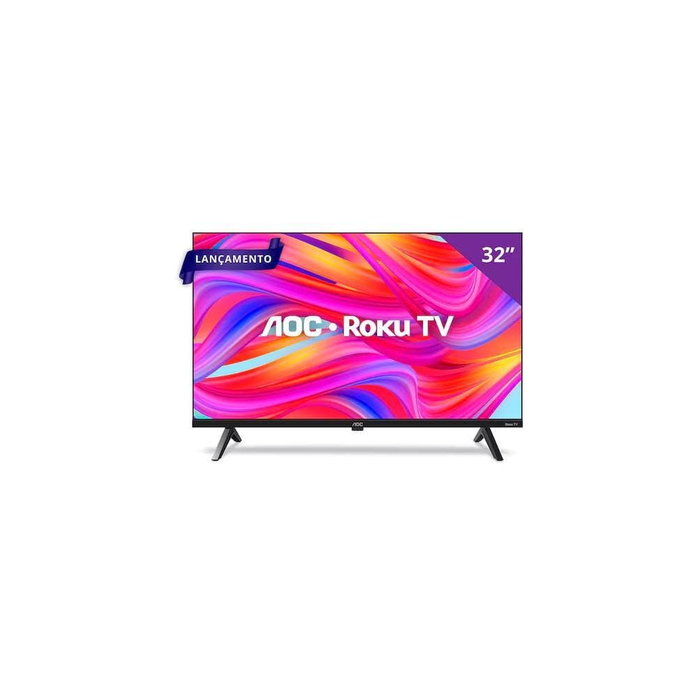 Smart TV AOC 32" LED HD 32S5045/78G Roku TV