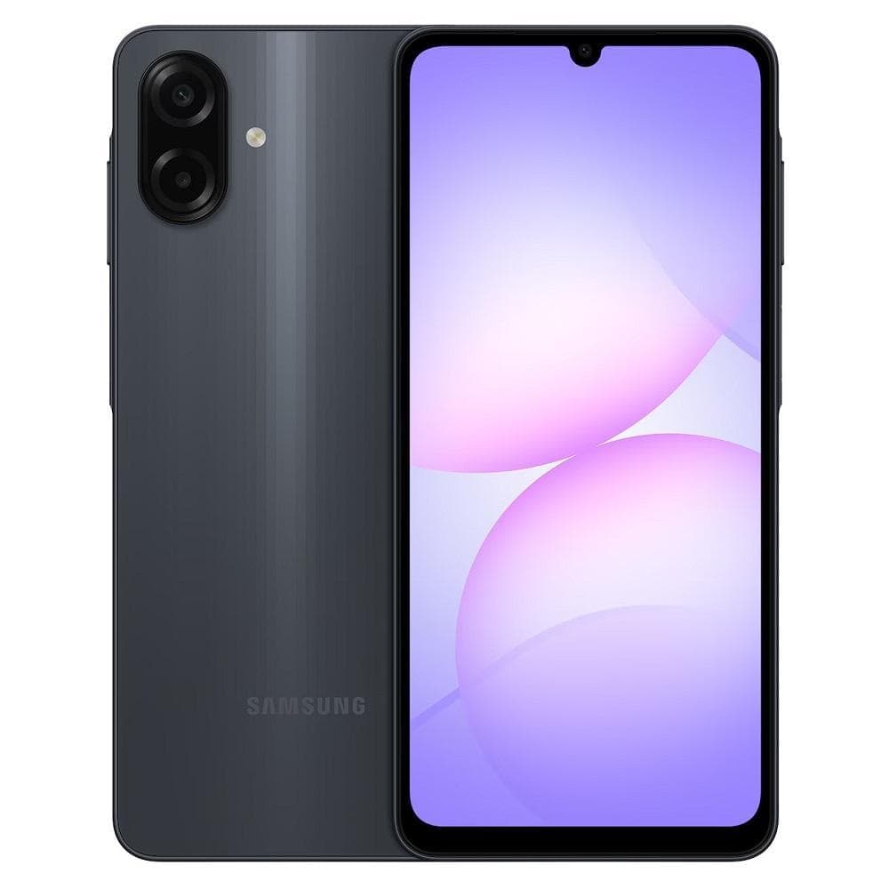 Smartphone Galaxy A07 Samsung, tela 6.7 polegadas, 128GB, câmeras 50MP+2MP, preto