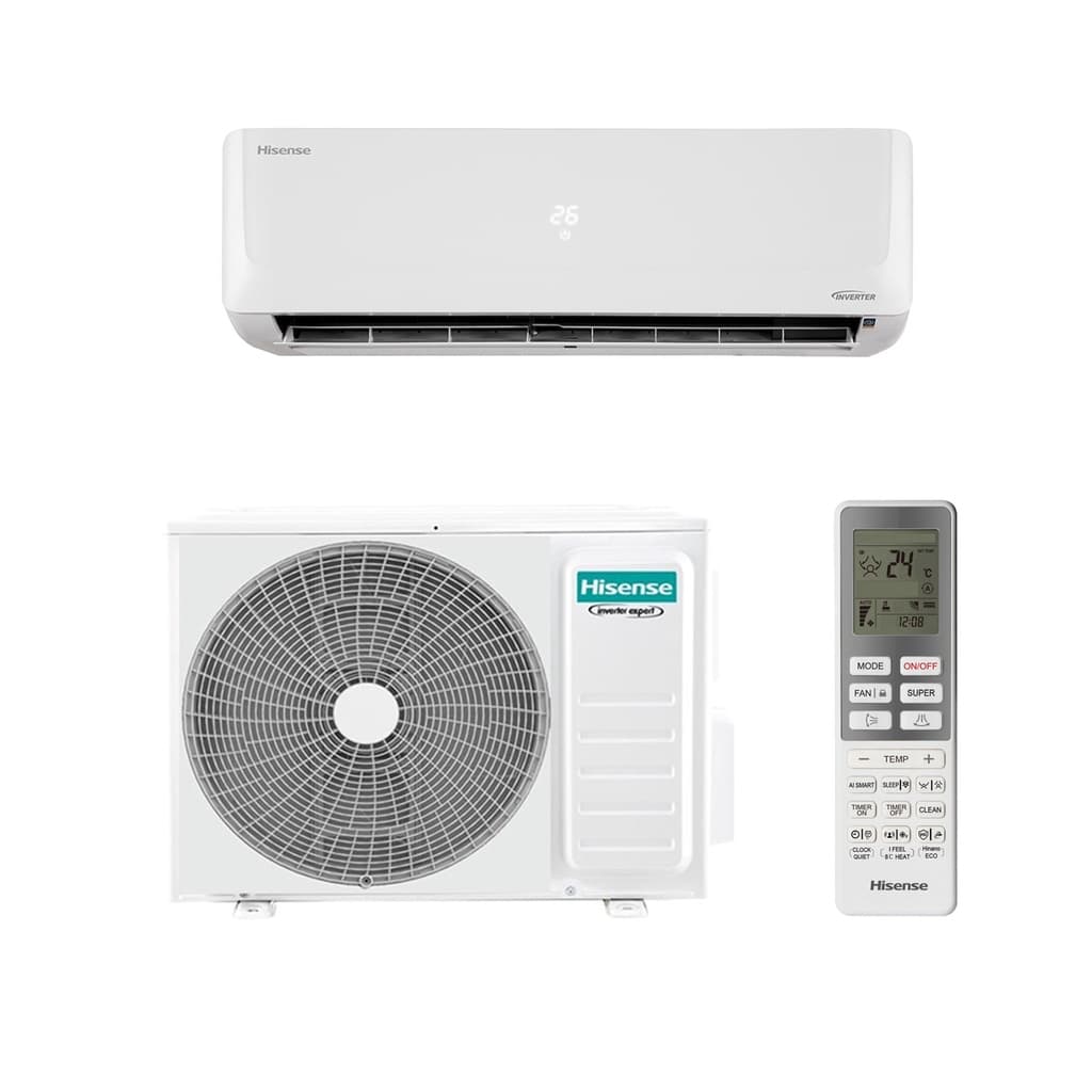 Ar condicionado split Hi-Wall Inverter Hisense 12.000 Btus branco com controle remoto