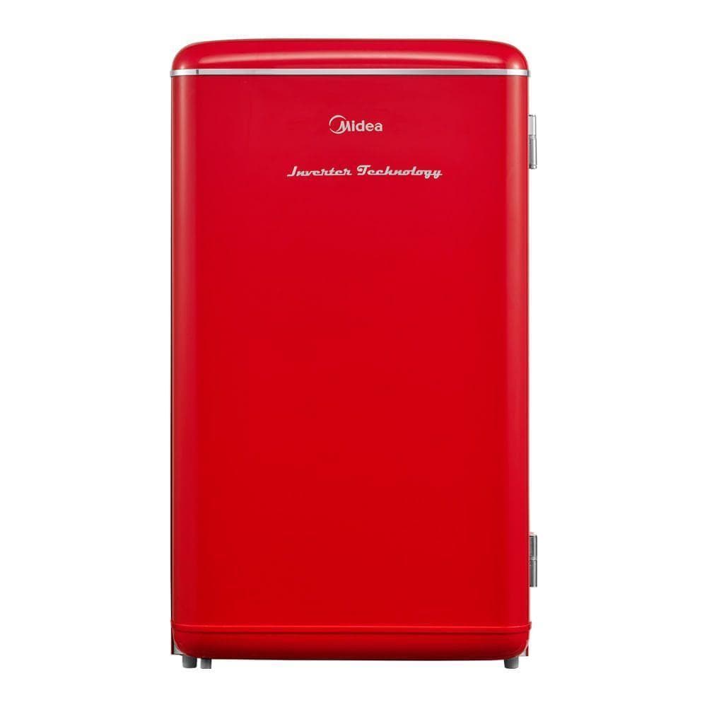 Frigobar Retrô Vermelho 93L Inverter Midea MDRD142RTD323 Bivolt