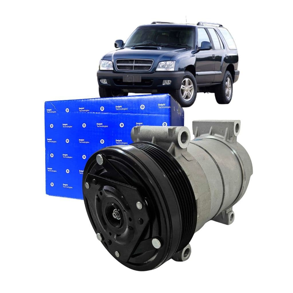 Compressor de ar Delphi para Blazer 4.3 V6 Gasolina 1996-2004 com caixa azul