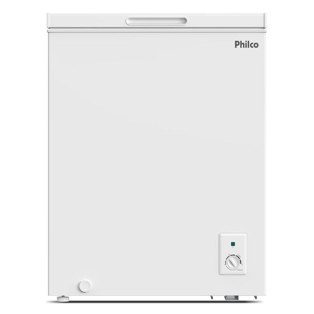Freezer horizontal Philco 140L branco com controle de temperatura