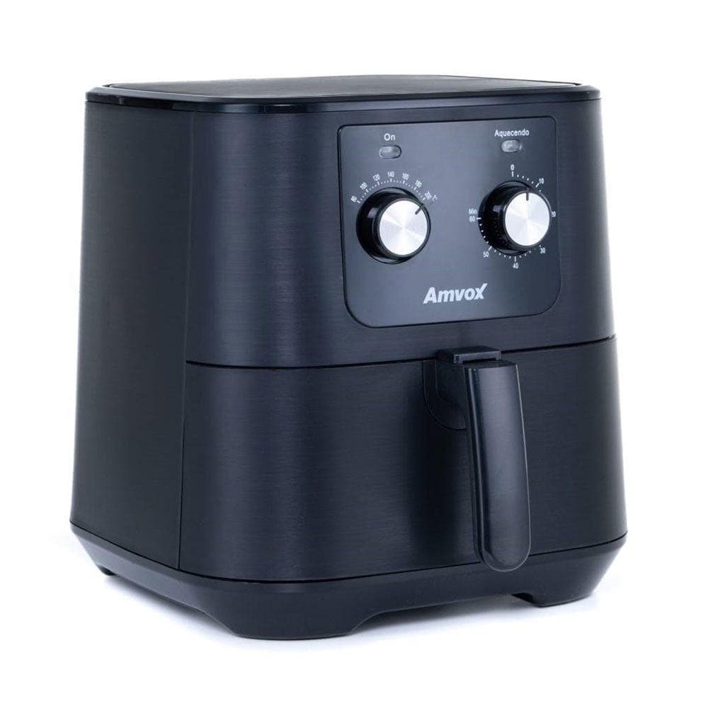 Fritadeira elétrica Amvox ARF1255M 7 litros 1700W preta