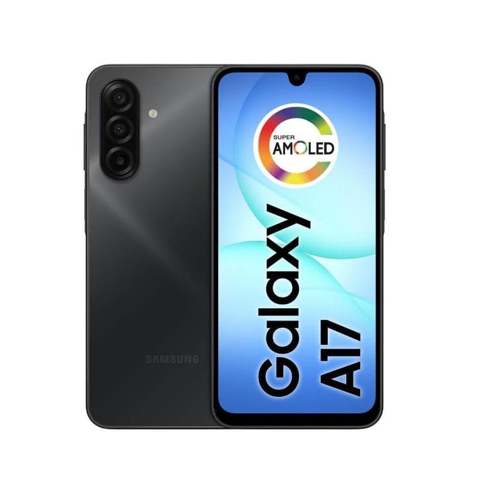 Smartphone Samsung Galaxy A17 4G 128GB 4GB RAM Preto com tela AMOLED e câmera tripla