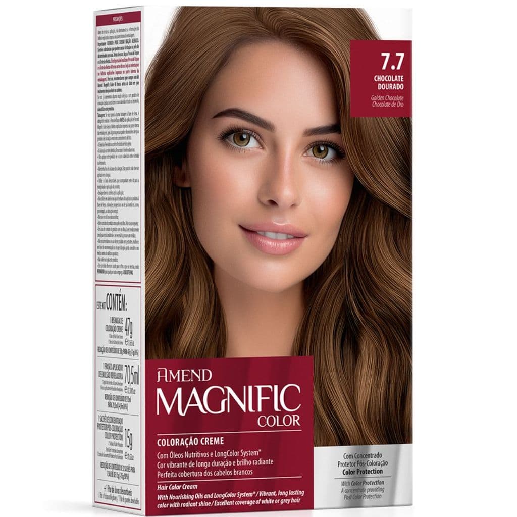 Coloração Magnific Amend Profissional Chocolate Dourado (7.7)
