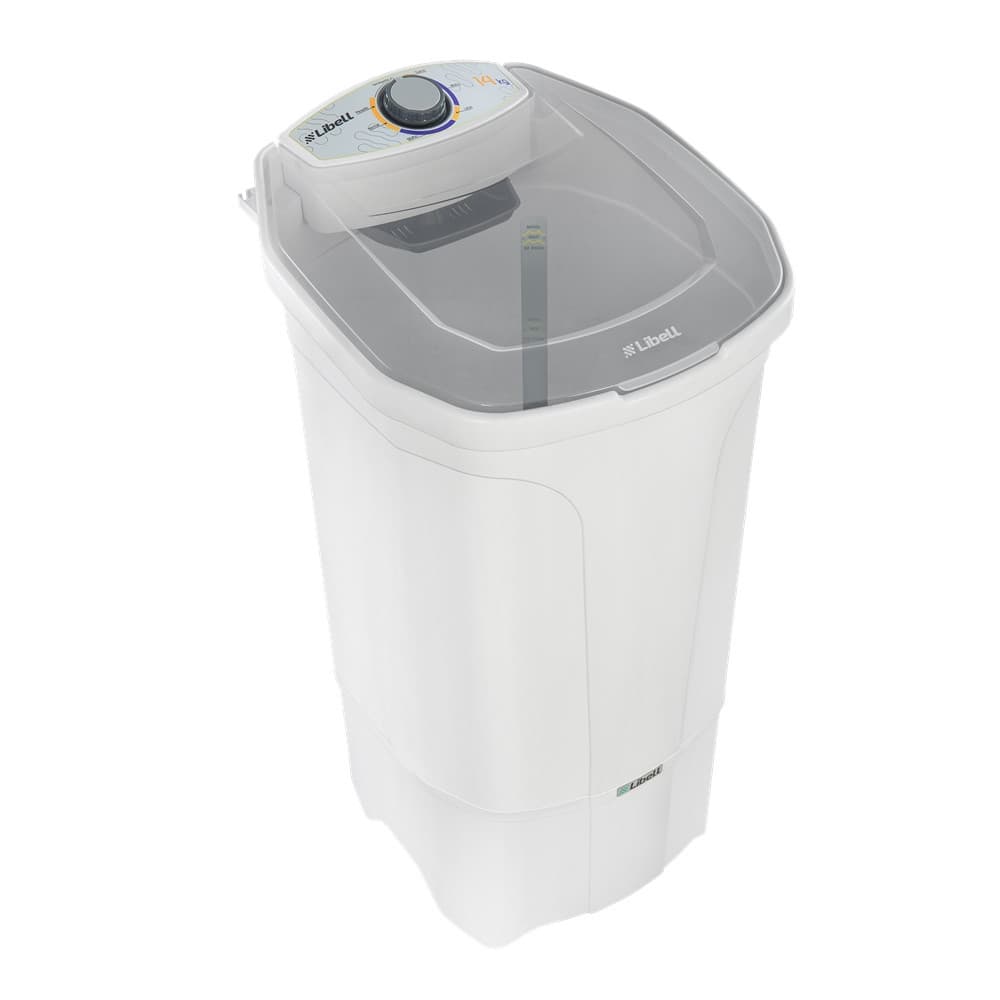 Lavadora de Roupas 14kg 127V Branca Libell em fundo branco
